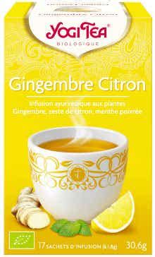 Gingembre Citron Infusion Ayurv Dique Aux Plantes Sachets