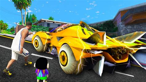 GTA 5 Franklin And Shinchan Transforming Biggest God Car In GTA 5