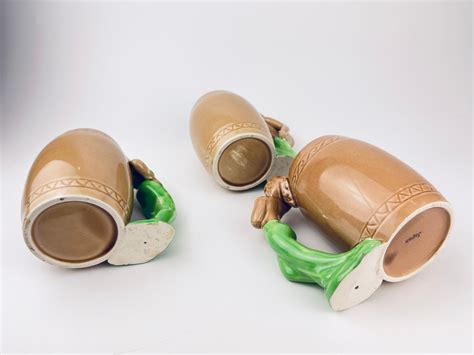 Vintage Risqué Nude Woman Barrel Shaped Brown Ceramic Mug Etsy Australia