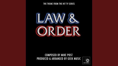 Law & Order - Main Theme - Geek Music: Song Lyrics, Music Videos & Concerts