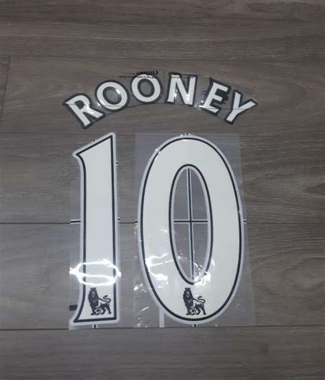 Font Rooney Premier League White Lextra Official Nameset