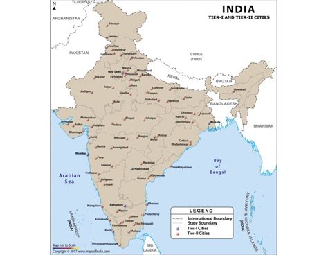 Buy India Tier Cities Map Online