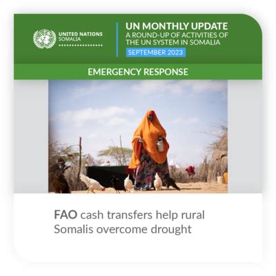 A round-up of activities of the UN system in Somalia in September 2023