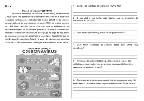 Apostila Atividades Remotas Ano Atividades Para Colorir