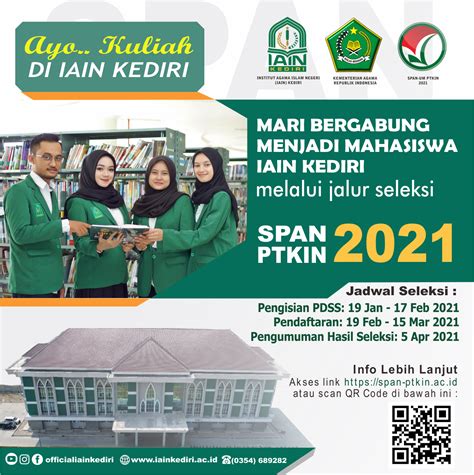 PENDAFTARAN SPAN PTKIN 2021 Akademik IAIN Kediri