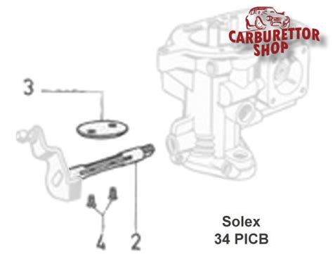 CCR9103 Elaborate Throttle Shaft Rebuild Kit For Solex 34 PICB Carburetor