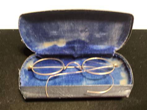 Antique Hardy Eyeglasses Oval Wire Rim Frame Rovelsta Gem