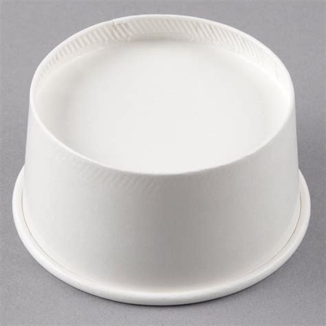 Choice Oz White Double Poly Coated Paper Food Cup Case