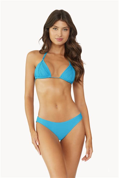 Pilyq Swim Turquoise Isla Triangel Bikini