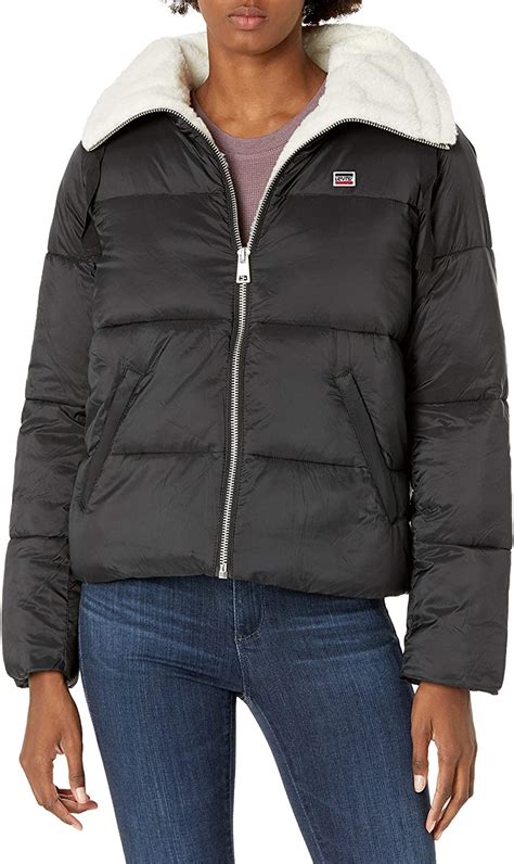 Levis Womens Corduroy Bubble Puffer Jacket