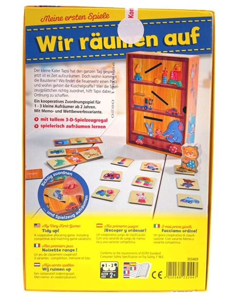 HABA Meine ersten Spiele Wir räumen auf ab 2 Jahre Spiel Kinder Holz