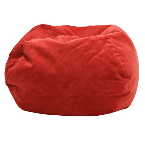 Gold Medal Large 128 Red Microsuede Bean Bag