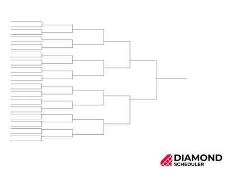 Team Single Elimination Bracket Printable Diamond Scheduler