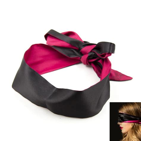 Buy Sex Mask Soft Silk Satin Eye Patch Flirt Blindfold Ribbon Bondage Sex Toys