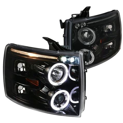 Buy Spec D Tuning Led Halo Jet Black Housing Clear Lens Projector