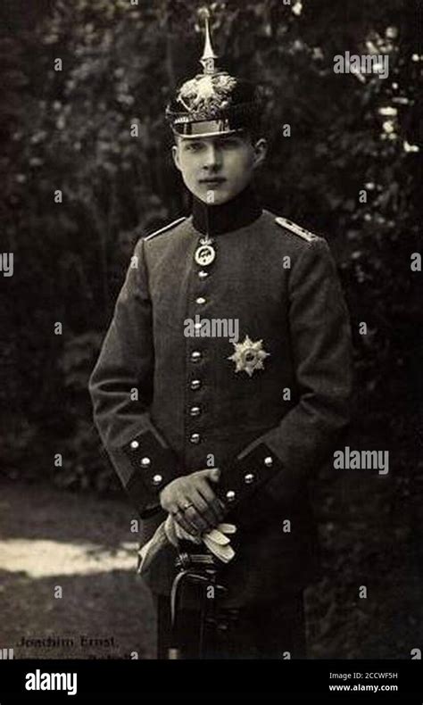 Joachim Ernst Last Duke Of Anhalt Stock Photo Alamy