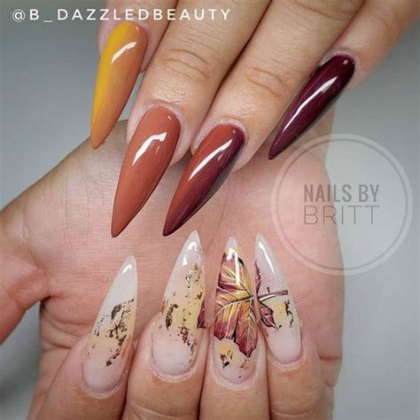 25 Pretty Fall Leaf Nail Designs You Must Try Women Fashion Lifestyle Blog