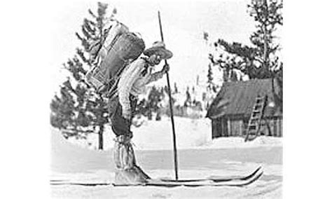 ‘snowshoe Thompson Carries The Mail In El Dorado County El Dorado