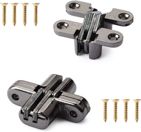 Pcs Hidden Cross Hinge Small Mm Concealed Cross Hinges Zinc