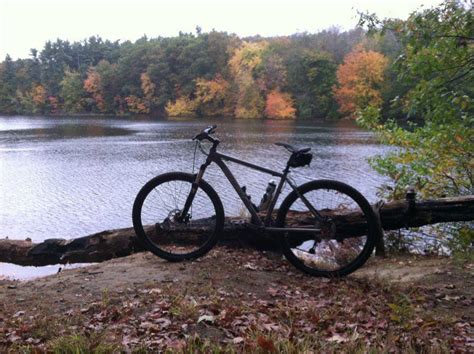 Millvale Reservoir Mountain Bike Trail In Haverhill Massachusetts