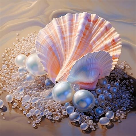 Premium AI Image | A gift from the sea Oyster with pearl