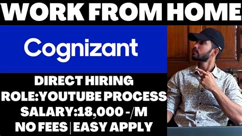 Cognizant Work From Home Jobs Cognizant Off Campus Placement