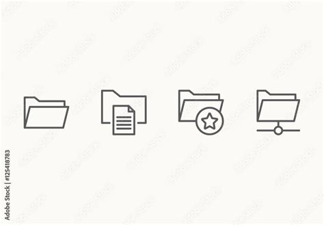 35 Minimalist Folder Icons Stock Template | Adobe Stock