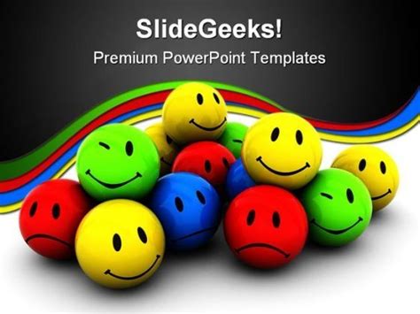 Emotion Icons Shapes Powerpoint Template 0910