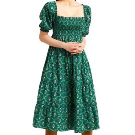 Hill House Dresses Hill House Home Nesli Nap Dress In Emerald