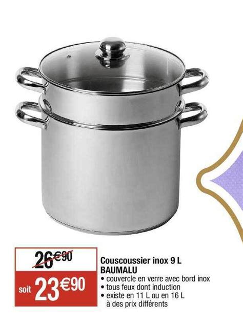 Promo Couscoussier Inox L Baumalu Chez Cora