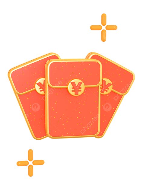 3d Illustration Of Chinese New Year Icon Element Red Envelope Get Rich Money Red Envelope Png