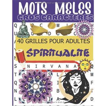 Mots M L S Gros Caract Res Spiritualit Grilles Pour Adultes Sur Le