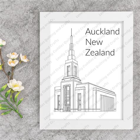 Auckland New Zealand LDS Temple SVG File-digital Download - Etsy