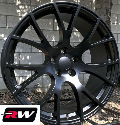 20 X9 Inch Wheels For Dodge Magnum Srt Hellcat Satin Black Rims 5x115 20