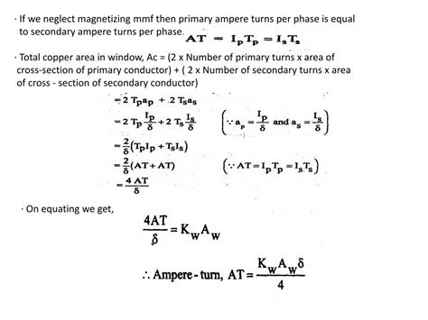 PPT OUTPUT EQUATION OF SINGLE PHASE TRANSFORMER PowerPoint