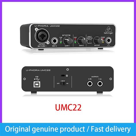 Behringer UM2 / UMC22 / UMC202HD / UMC204HD / UMC404HD Audiophile USB ...