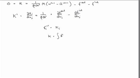 Newmark Beta Method For Elasticity Youtube