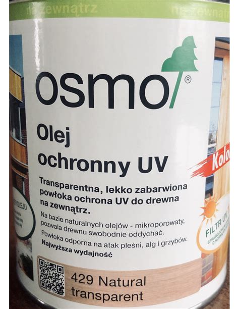 Osmo Uv Olej Ochronny Pojemno Litra