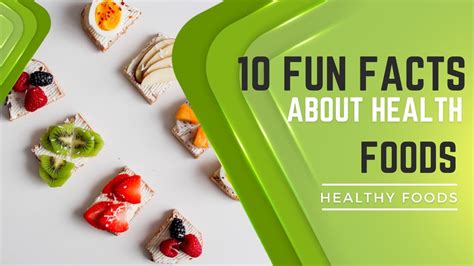 20 Fun Facts About Healthy Food And Eating Youtube