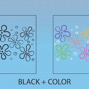 Bikini Bottom Flowers SVG EPS PNG Cricut Silhouette Cricut Svg