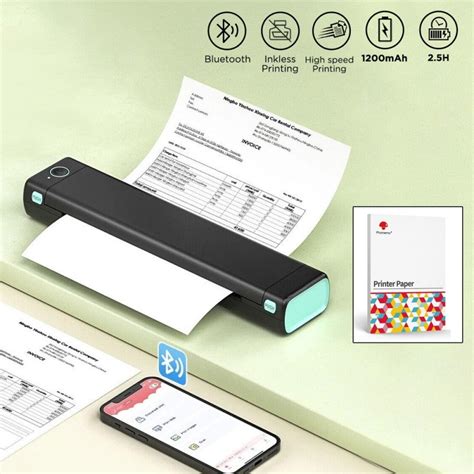 A4 Portable Printer Small wireless printer - Travel Printer | Diversi ...