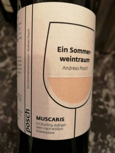 Posch Ein Sommerweintraum Muscaris Vivino US