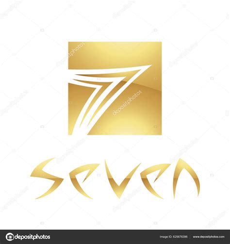 Golden Symbol Number White Background Icon Stock Vector by ©cidepix ...