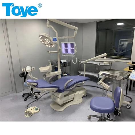 Factory Luxury Dental Unit Integral Dental Chair With Mobile Cart