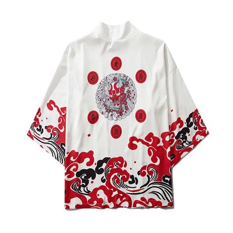 Kimono De Demonio Japon S Para Hombre C Rdigan Camisa Yukata Ropa