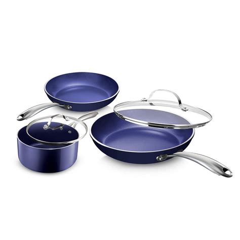 Granitestone Classic Blue Piece Aluminum Ultra Durable Non Stick