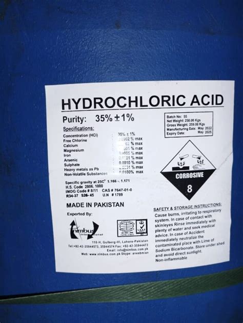 Buy Hydrochloric Acid Hcl At Comixmen Nigeria Ltd