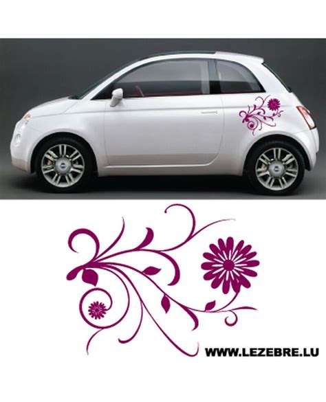 Sticker Autocollant D Co Auto Fleurs