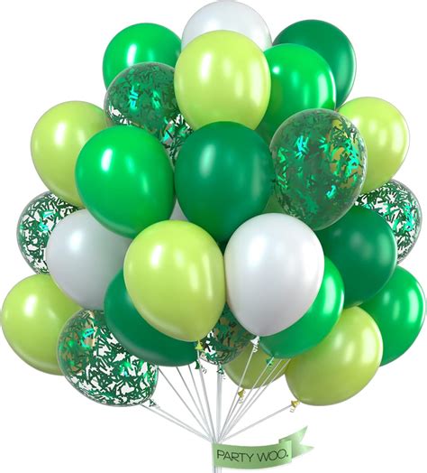 Amazon Partywoo Green Balloons Pcs Party Balloons Dark Green