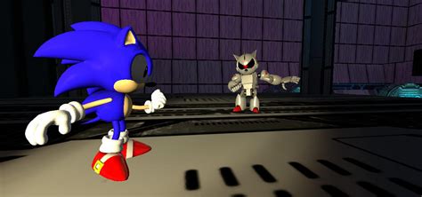 Sonic VS Silver Sonic by ferisaac03 on DeviantArt